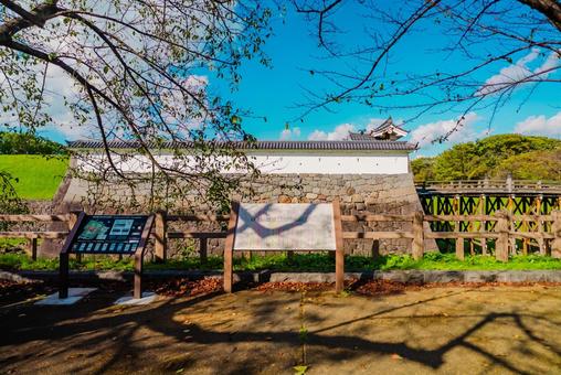 【山形】山形駅の周辺 山形城跡 【山形】山形駅の周辺 山形城跡 山形,城跡,山形城跡の写真素材