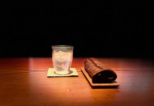 水とおしぼり 水とおしぼり カフェ,喫茶,喫茶店の写真素材