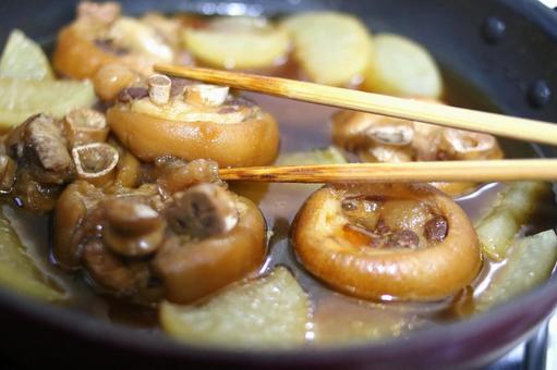 あんたの好きなコラーゲン接種 コラーゲン,接種,豚足の写真素材