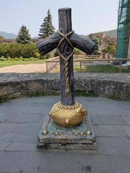 ジョージア正教の十字架 十字架,ジョージア正教,スヴェティツホヴェリ聖堂の写真素材