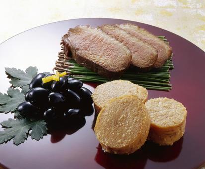 おせち3品 おせち3品 お節料理,3品,正月料理の写真素材