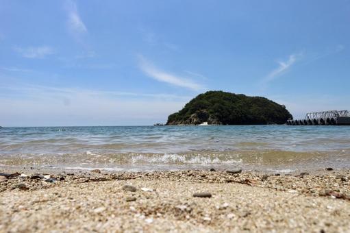 Photo, island, blue sky, sea, 
