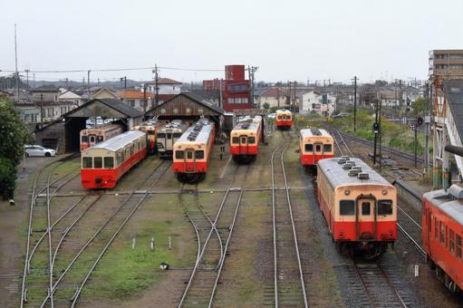小湊鉄道、五井車庫 小湊鉄道、五井車庫 小湊鉄道,五井駅,五井の写真素材