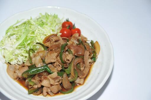 美味しそうな豚の生姜焼き 豚の生姜焼き,料理,食事の写真素材