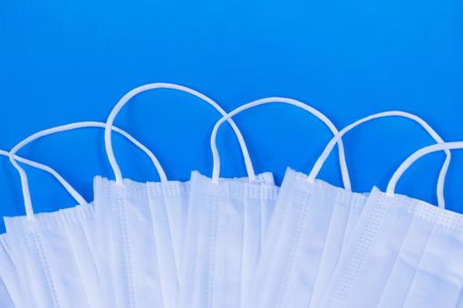 Simple mask on blue background, JPG Simple mask on blue background, JPG