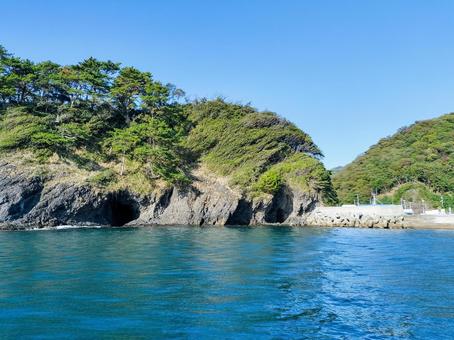 西伊豆　堂ヶ島マリン 遊覧船からの眺めの写真