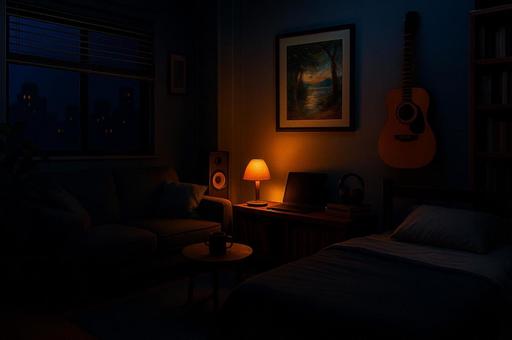 暗がりの部屋 暗がりの部屋の写真