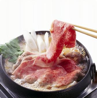 すき焼き はしあげ すき焼き はしあげ すき焼き,はしあげ,クローズアップの写真素材