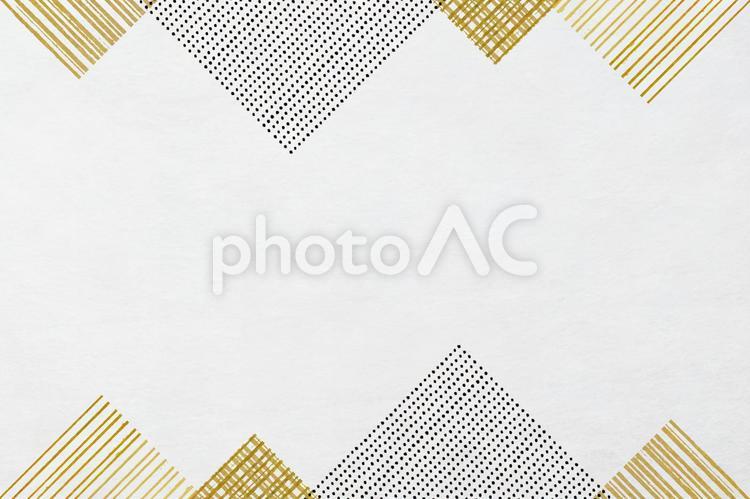 四角形モチーフ和紙テクスチャ_和モダン模様のフレーム背景素材 和紙,フレーム,背景の写真素材