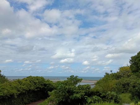 海岸の風景02 海岸,青空,海原の写真素材