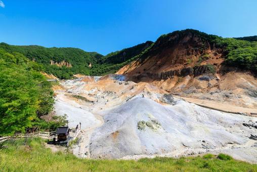 登別地獄谷 登別地獄谷 地獄谷,登別地獄谷,登別の写真素材