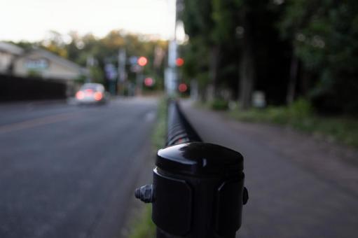 柵 東京,三鷹市,万助橋の写真素材
