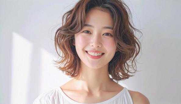 美容室カットモデル 美容室カットモデルの写真
