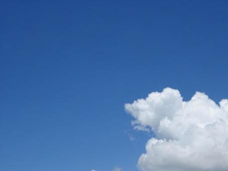 青空と白い雲 青空と白い雲の写真