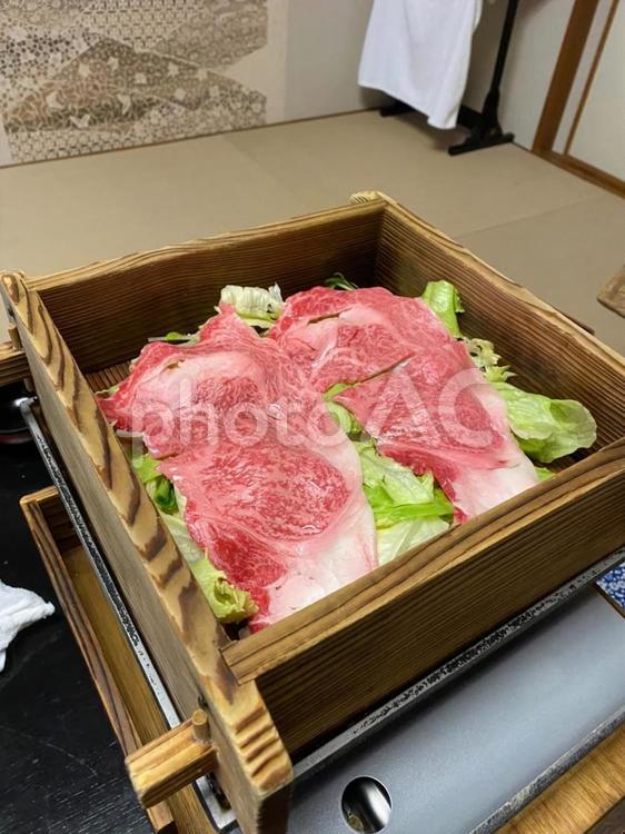 牛肉の蒸籠蒸し 牛肉,せいろ,肉の写真素材