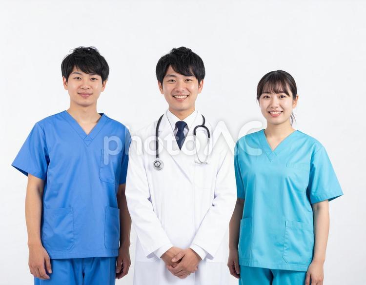 医師・看護師の医療チームのイメージ 医師,看護師,医療の写真素材