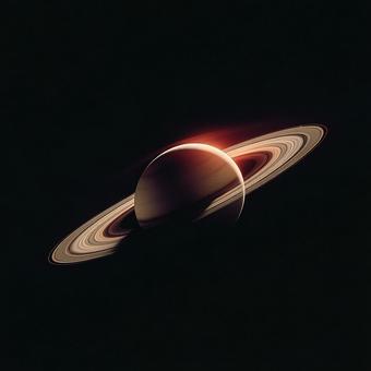 美しい環を持つ惑星、土星の雄大な姿 美しい環を持つ惑星、土星の雄大な姿の写真