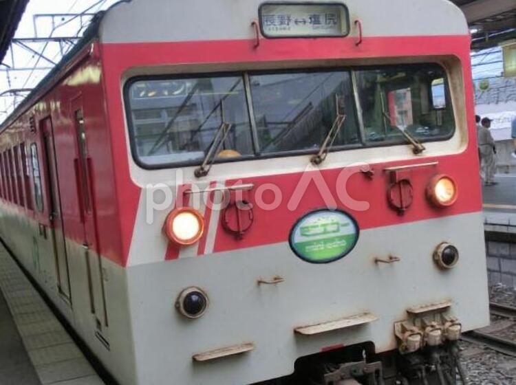 123形電車ミニエコー 車両,電車,東日本の写真素材
