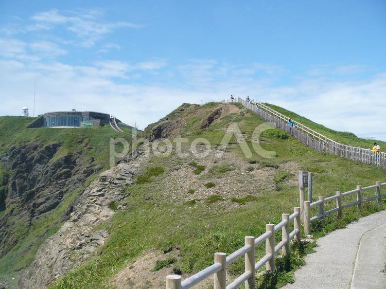 襟裳岬　風の館 襟裳岬,絶景,崖の写真素材