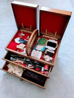我が家の裁縫箱 我が家の裁縫箱の写真