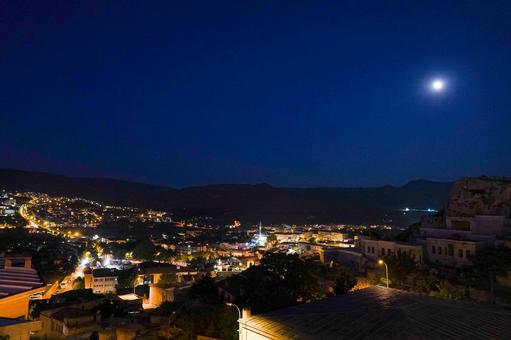 トルコ　カッパドキアの夜景 トルコ,海外,観光の写真素材
