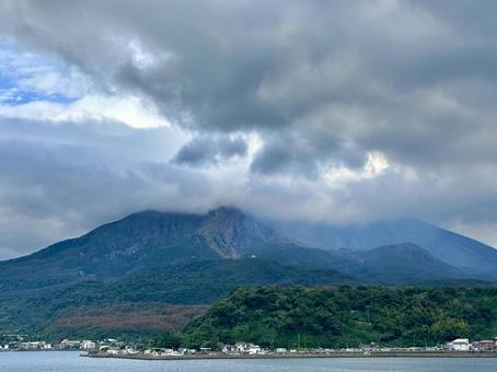 鹿児島 桜島 鹿児島,桜島,山の写真素材