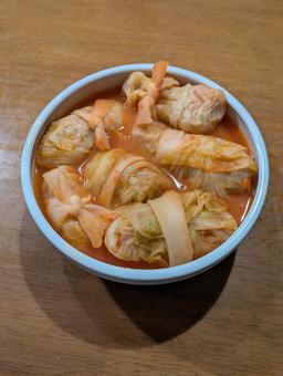 ロールキャベツ トマト,美味し,ロールキャベツの写真素材