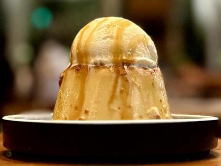 自家製プティングの写真