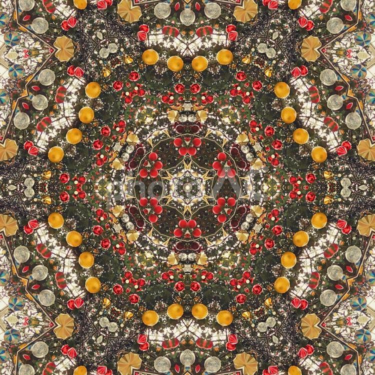 クリスマスツリー万華鏡 クリスマス,クリスマスツリー,万華鏡の写真素材