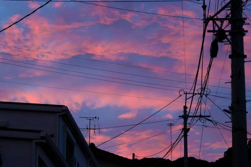 朝焼け3 朝焼け3 空,雲,朝の写真素材