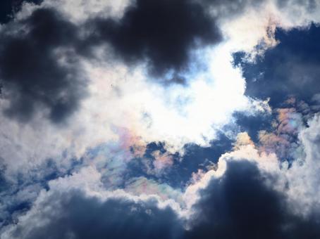 美しい彩雲 美しい彩雲の写真