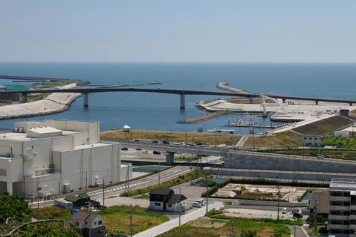 石巻の風景⑹ 石巻の風景⑹ 石巻市,海,川の写真素材
