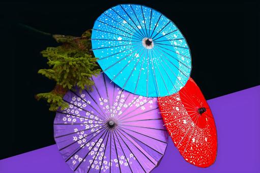 傘ー和傘 傘,和傘,和模様の写真素材