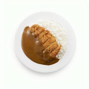 カツカレー 真俯瞰 カツカレー 真俯瞰の写真