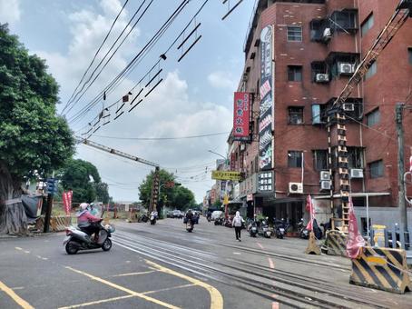台湾 虎尾 街並み 台湾,虎尾,街並みの写真素材