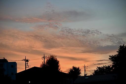 夕焼け空 夕焼け空の写真