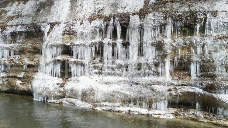 東椎屋の滝　氷瀑 東椎屋の滝,氷瀑,日本の写真素材