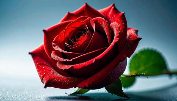 一輪の薔薇の花の写真