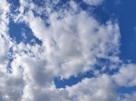 函館の青空 青空,晴天,雲の写真素材