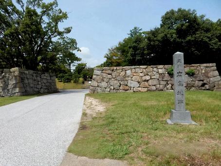 【風景写真】広島城の風景 【風景写真】広島城の風景 広島城,城,石垣の写真素材