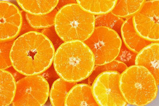 みかん輪切りいっぱい04 みかん,オレンジ,蜜柑の写真素材