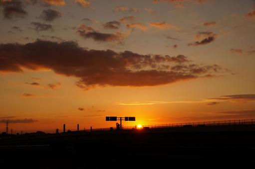 夕暮れの街 夕暮れの街の写真