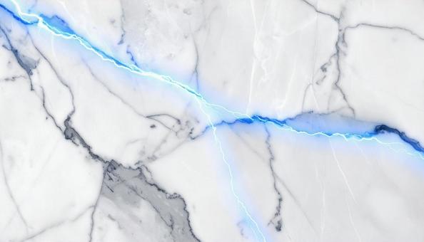 大理石模様に走る青い稲妻のテクスチャの写真