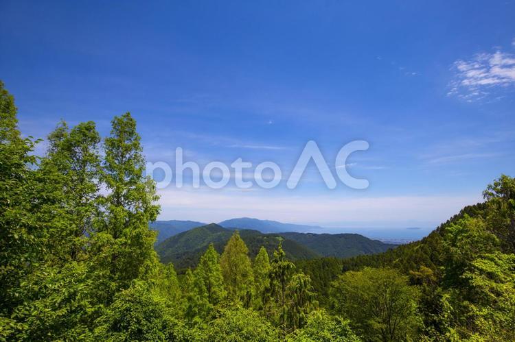 比叡山の風景 比叡山,京都,滋賀の写真素材