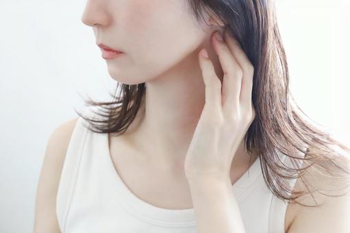 女性の横顔 フェイスライン 女性の横顔 フェイスライン 女性,横顔,フェイスラインの写真素材