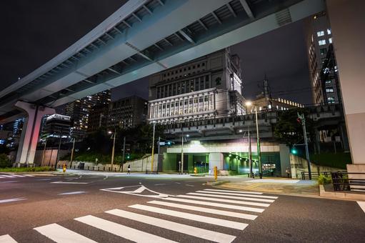 汐留 夜景 汐留 夜景 汐留,新橋,東京の写真素材