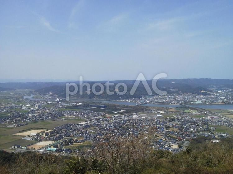佐賀県唐津市の鏡山からの風景_08 唐津市,鏡山,風景の写真素材