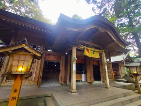 写真素材:宮崎県 高千穂神社の拝殿 写真素材:宮崎県 高千穂神社の拝殿の写真