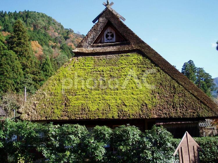 かやぶき屋根の家 建築,家,旅の写真素材