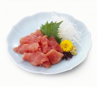 まぐろ切り落とし まぐろ,切り落とし,皿盛りの写真素材